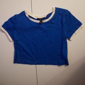 Blue Crop Top